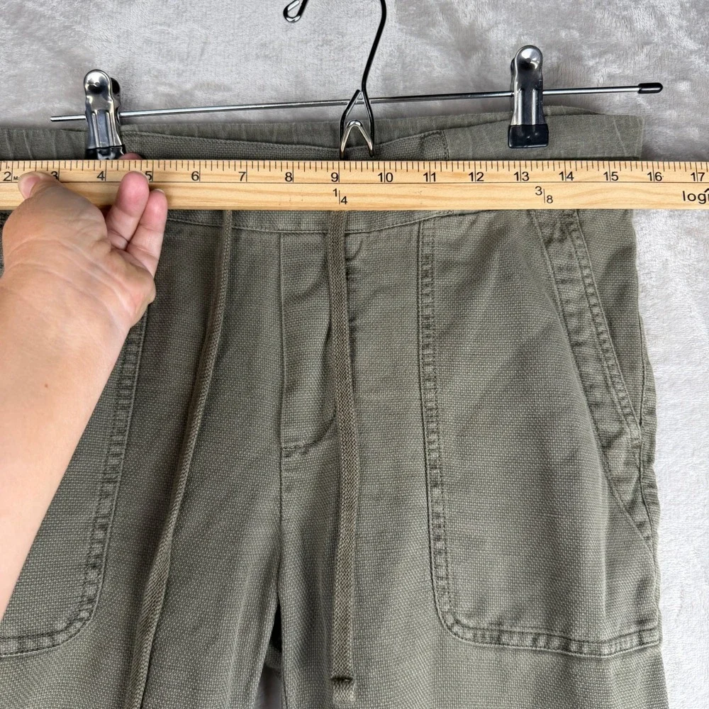Standard‎ James Perse Olive Green Cotton Linen Drawstring Pants WXE1572 Size 1